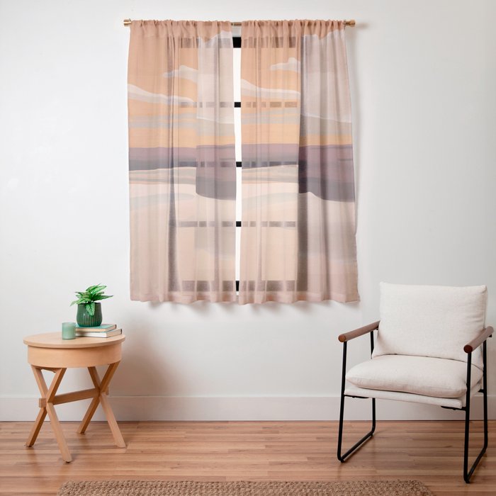 Abstract Art Landscape 70 Window Curtain Gallery Image 19