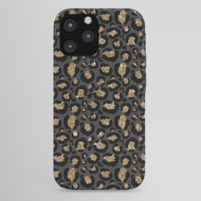 Black Gold Leopard Print Pattern iPhone Case Gallery Image 44