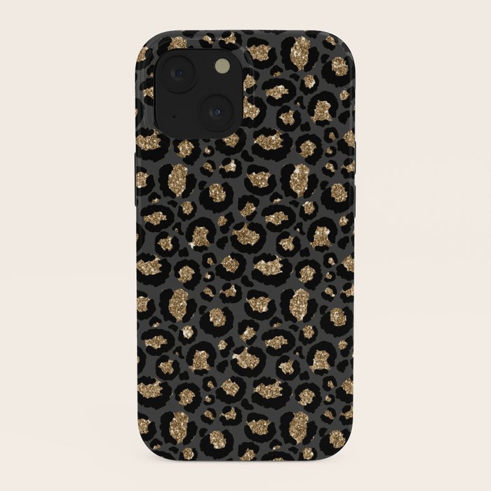 Black Gold Leopard Print Pattern iPhone Case Gallery Image 38