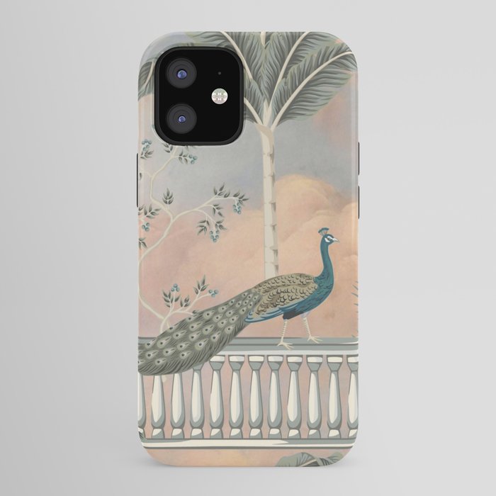 Chinoiserie Palatial Peacock Garden Peach Cloud Sky iPhone Case Gallery Image 41