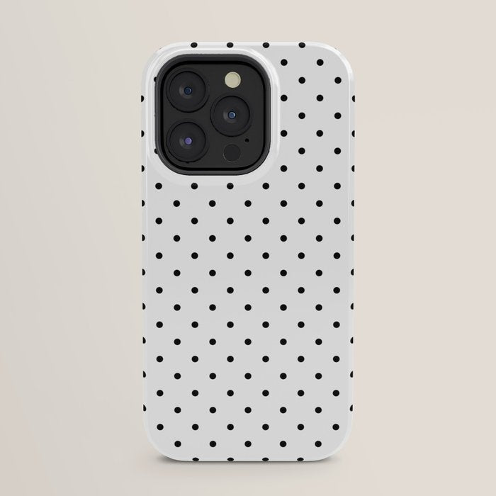 Small Black Polka dots Background iPhone Case Gallery Image 31