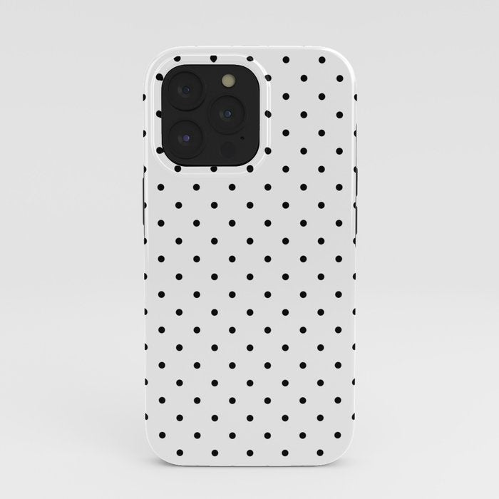 Small Black Polka dots Background iPhone Case Gallery Image 39