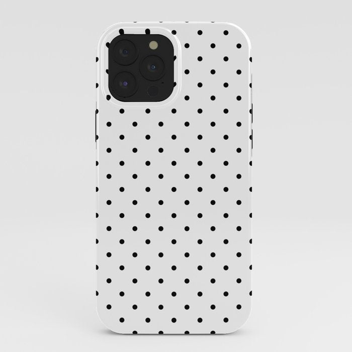Small Black Polka dots Background iPhone Case Gallery Image 40