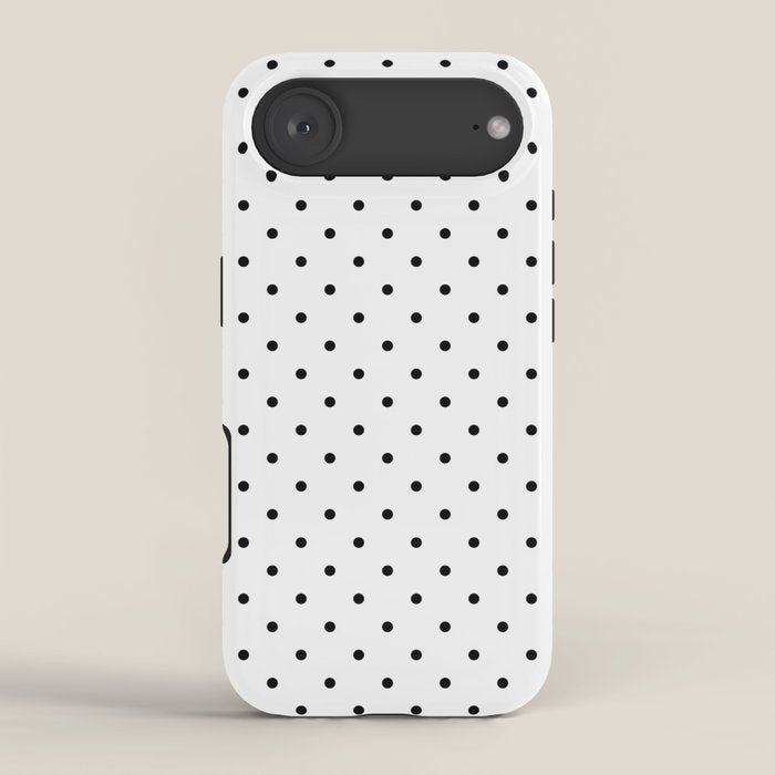 Small Black Polka dots Background iPhone Case Gallery Image 2