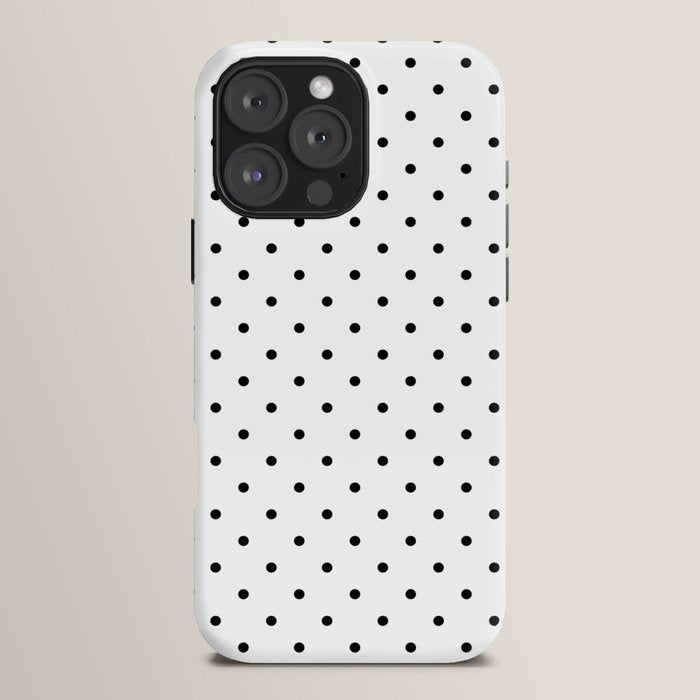 Small Black Polka dots Background iPhone Case Gallery Image 16