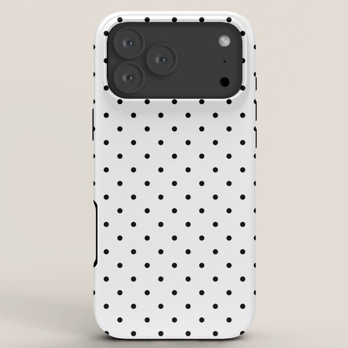 Small Black Polka dots Background iPhone Case Gallery Image 8
