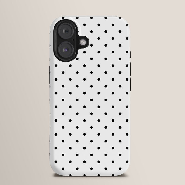 Small Black Polka dots Background iPhone Case Gallery Image 13