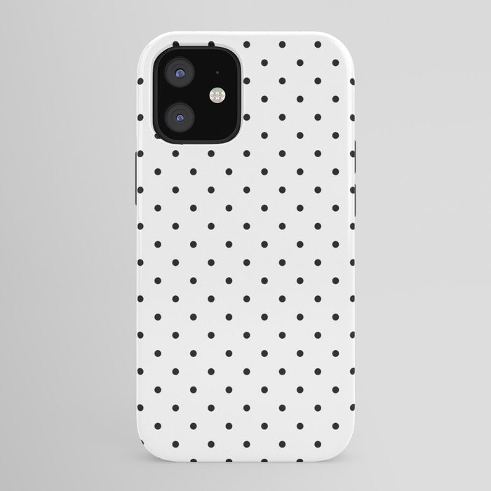 Small Black Polka dots Background iPhone Case Gallery Image 41