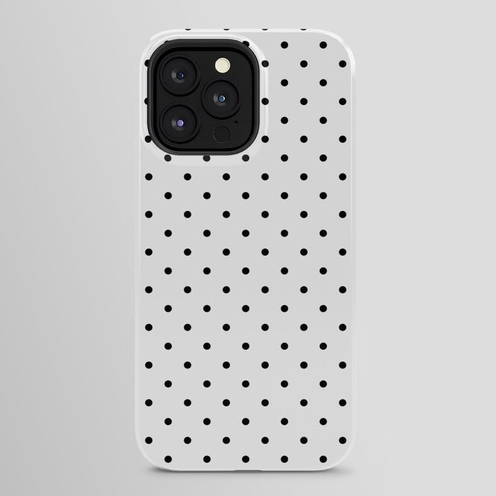 Small Black Polka dots Background iPhone Case Gallery Image 32