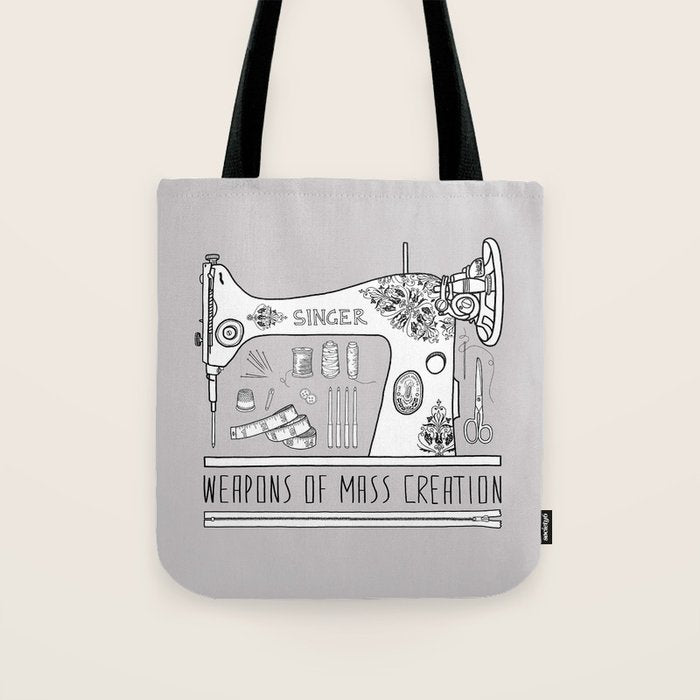 Weapons Of Mass Creation - Sewing Tote Bag Gallery Image 1