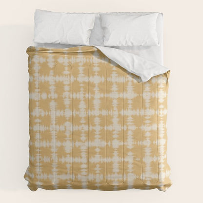 Tie dye checked in yellow Comforter Gallery Image 7