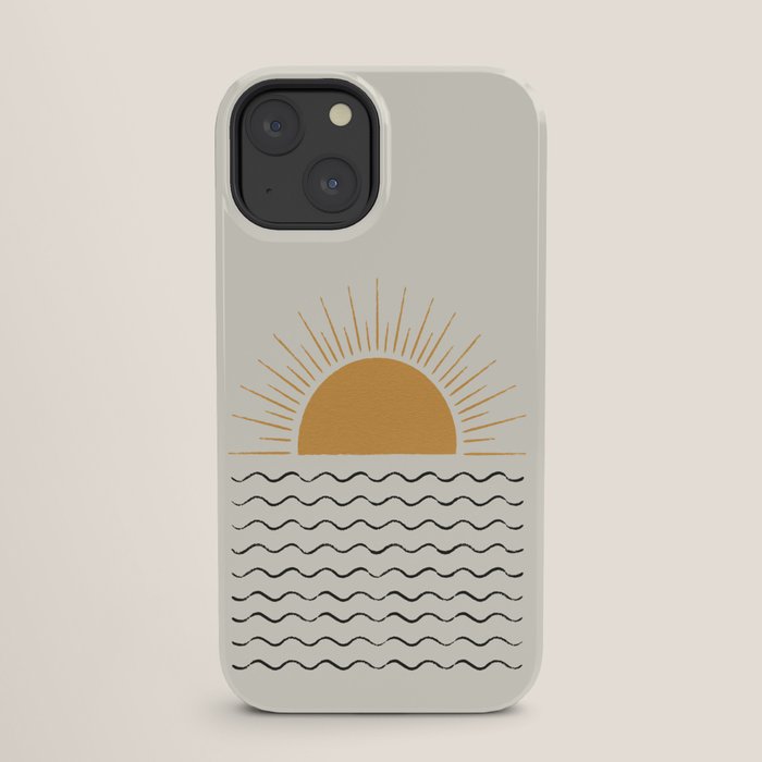 Sunrise Ocean - Mid Century Modern Style iPhone Case Gallery Image 25