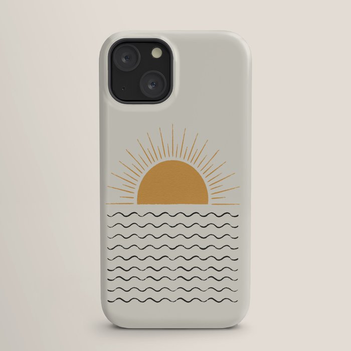 Sunrise Ocean - Mid Century Modern Style iPhone Case Gallery Image 17