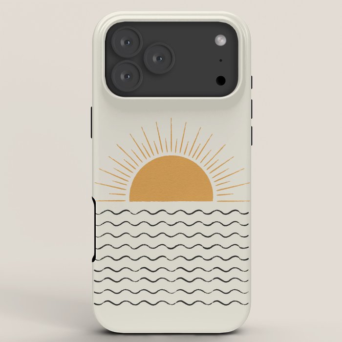 Sunrise Ocean - Mid Century Modern Style iPhone Case Gallery Image 8