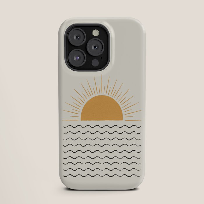 Sunrise Ocean - Mid Century Modern Style iPhone Case Gallery Image 19
