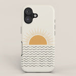 Sunrise Ocean - Mid Century Modern Style iPhone Case Gallery Image 1