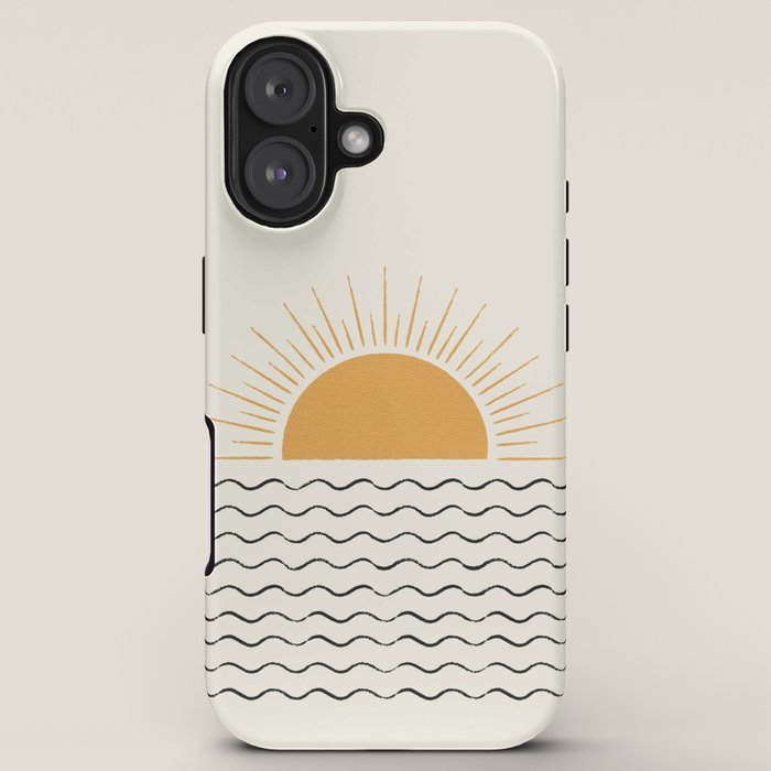 Sunrise Ocean - Mid Century Modern Style iPhone Case Gallery Image 5