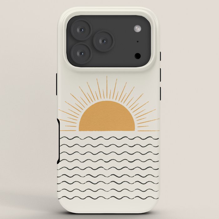Sunrise Ocean - Mid Century Modern Style iPhone Case Gallery Image 7