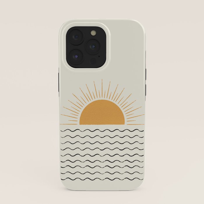 Sunrise Ocean - Mid Century Modern Style iPhone Case Gallery Image 39
