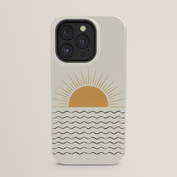 Sunrise Ocean - Mid Century Modern Style iPhone Case Gallery Image 23