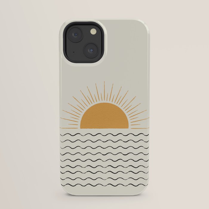 Sunrise Ocean - Mid Century Modern Style iPhone Case Gallery Image 29
