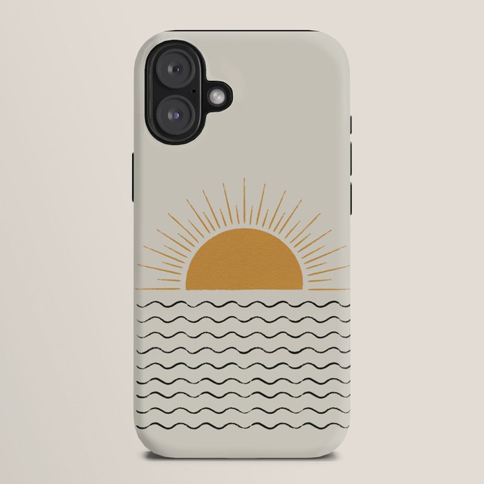 Sunrise Ocean - Mid Century Modern Style iPhone Case Gallery Image 10