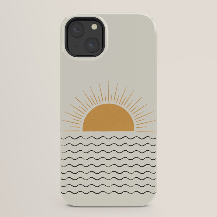 Sunrise Ocean - Mid Century Modern Style iPhone Case Gallery Image 30