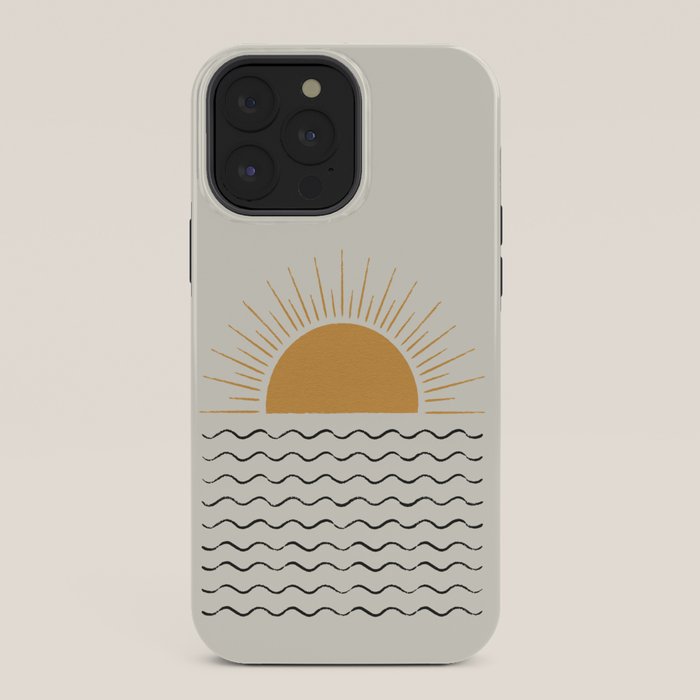 Sunrise Ocean - Mid Century Modern Style iPhone Case Gallery Image 36