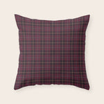 blackberry tartan Throw Pillow Gallery Image 1
