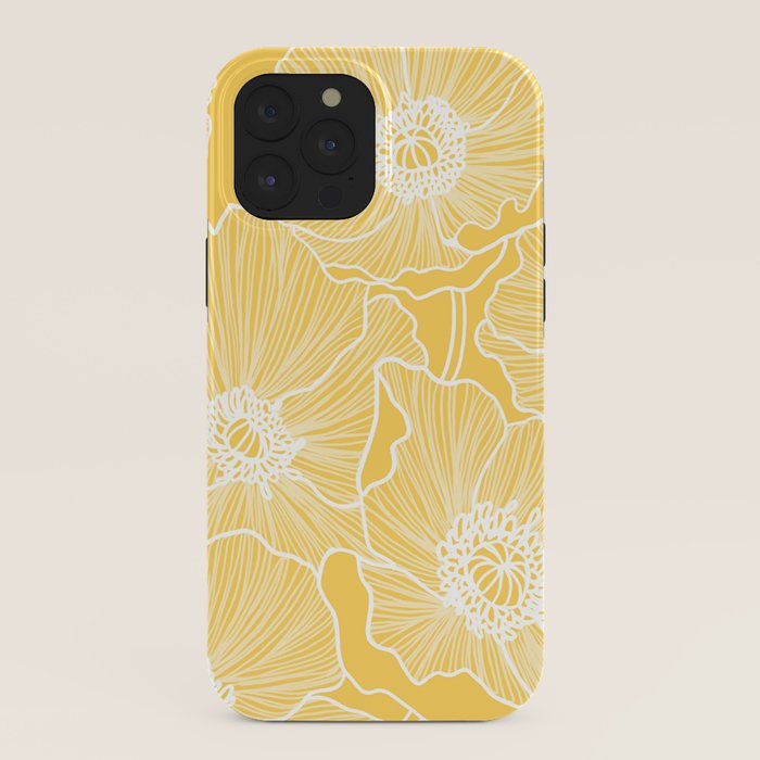 Sunshine Yellow Poppies iPhone Case Gallery Image 40