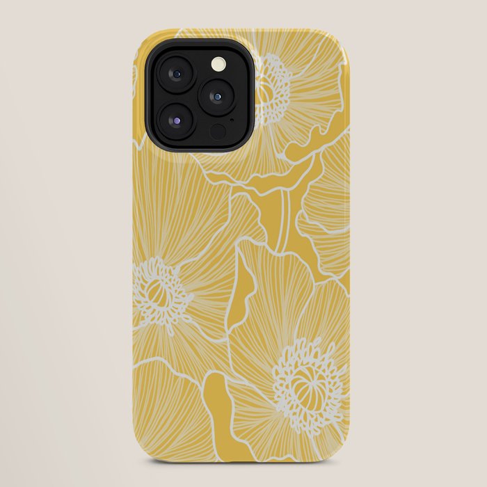 Sunshine Yellow Poppies iPhone Case Gallery Image 28