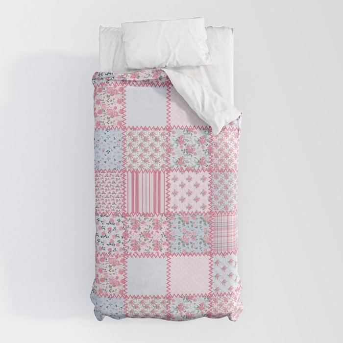 Pretty Pastel Patchwork Duvet Cover Gallery Image 10