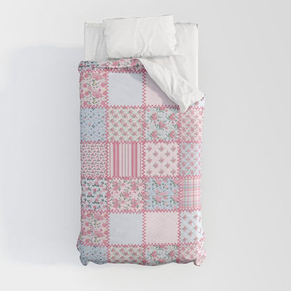 Pretty Pastel Patchwork Duvet Cover Gallery Image 9