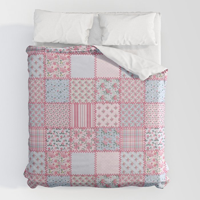 Pretty Pastel Patchwork Duvet Cover Gallery Image 2