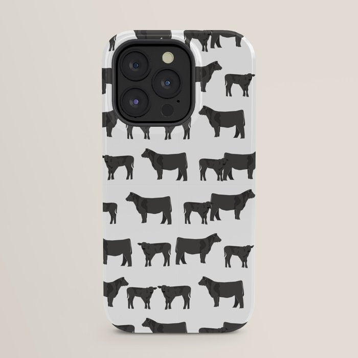 Angus Cattle breed farm gifts must have cow animal iPhone Case Gallery Image 31
