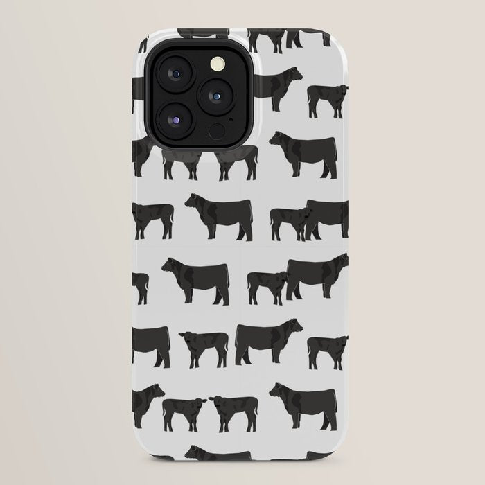 Angus Cattle breed farm gifts must have cow animal iPhone Case Gallery Image 24