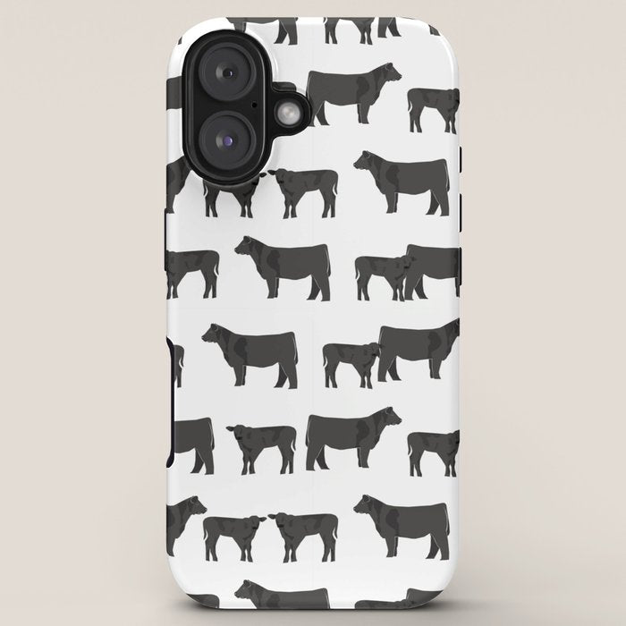 Angus Cattle breed farm gifts must have cow animal iPhone Case Gallery Image 5