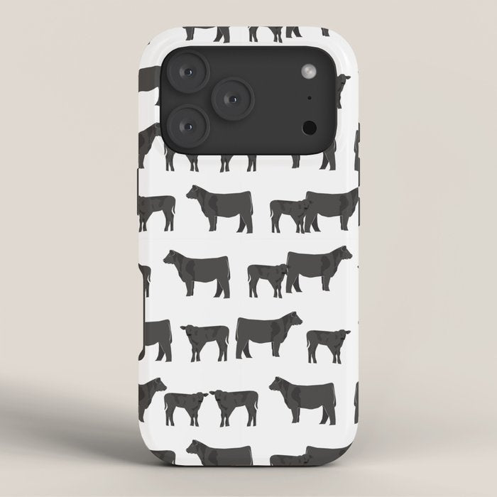 Angus Cattle breed farm gifts must have cow animal iPhone Case Gallery Image 3