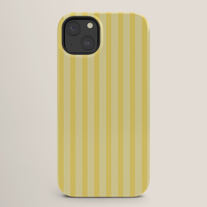 Contemporary Cottage Stripes Vertical Pattern in Yellow and White iPhone Case Gallery Image 26