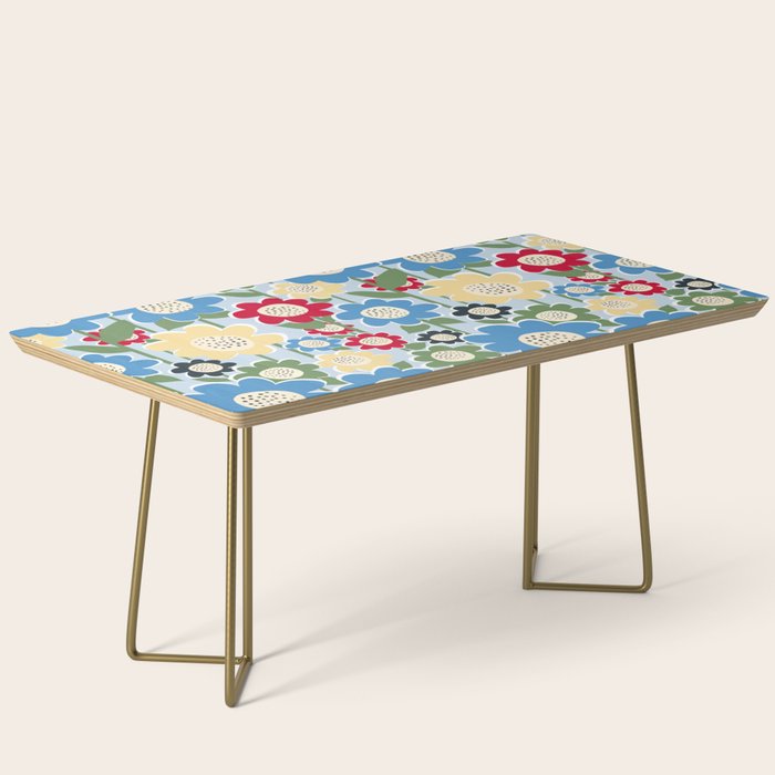 Flowerscape field - charming blue Coffee Table Gallery Image 2