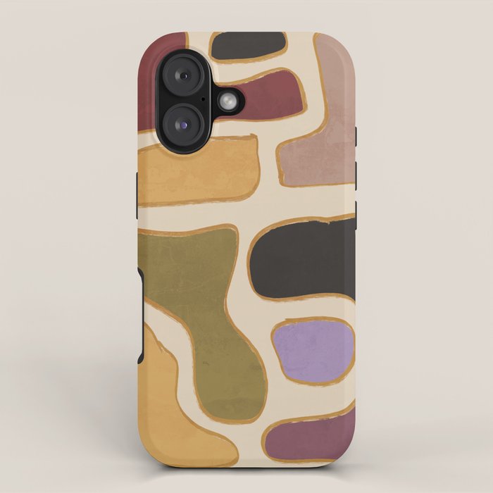 Modern Abstract Minimal Shapes 123 iPhone Case Gallery Image 1