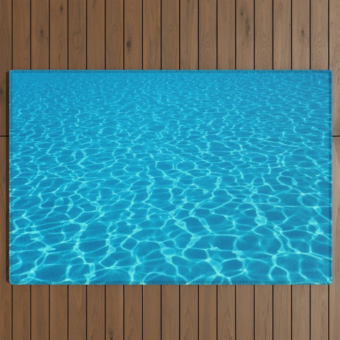 Swimming pool water sun reflection. Ripple Water. Outdoor Rug Gallery Image 2
