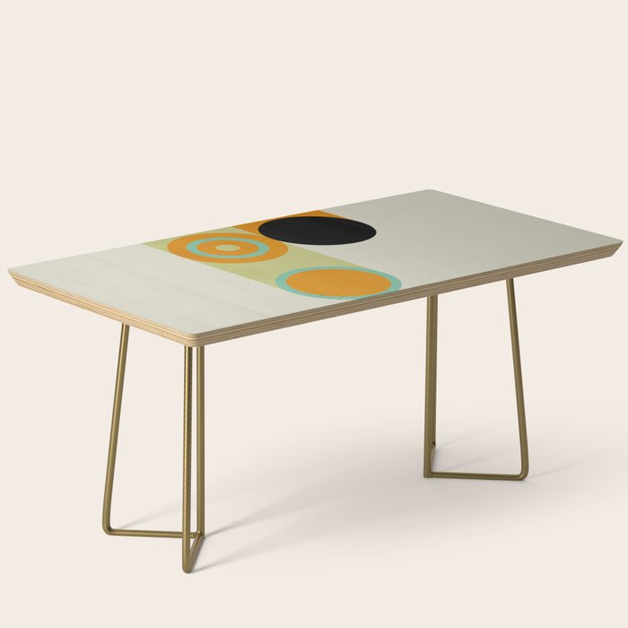 mid mod geometry green teal nature 1 Coffee Table Gallery Image 2