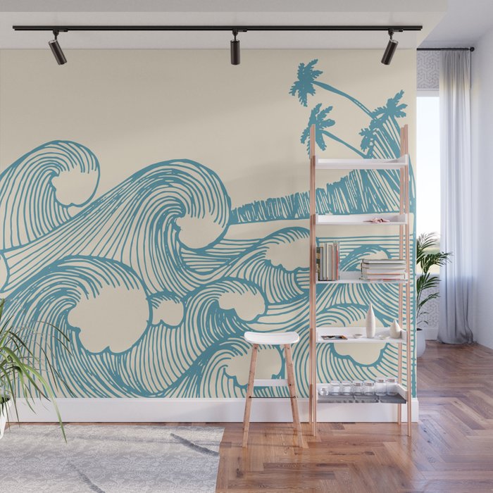 Waves Wall Mural Gallery Image 1