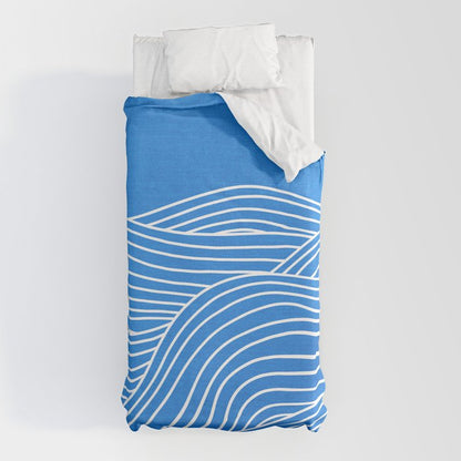 French Blue Ocean Waves Duvet Cover Gallery Image 5
