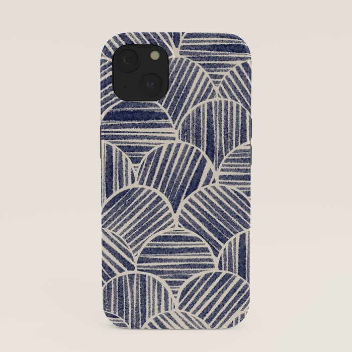 Navy Blue Striped Pattern #2 iPhone Case Gallery Image 37