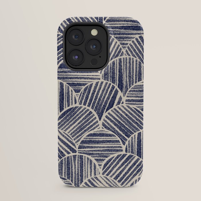 Navy Blue Striped Pattern #2 iPhone Case Gallery Image 23