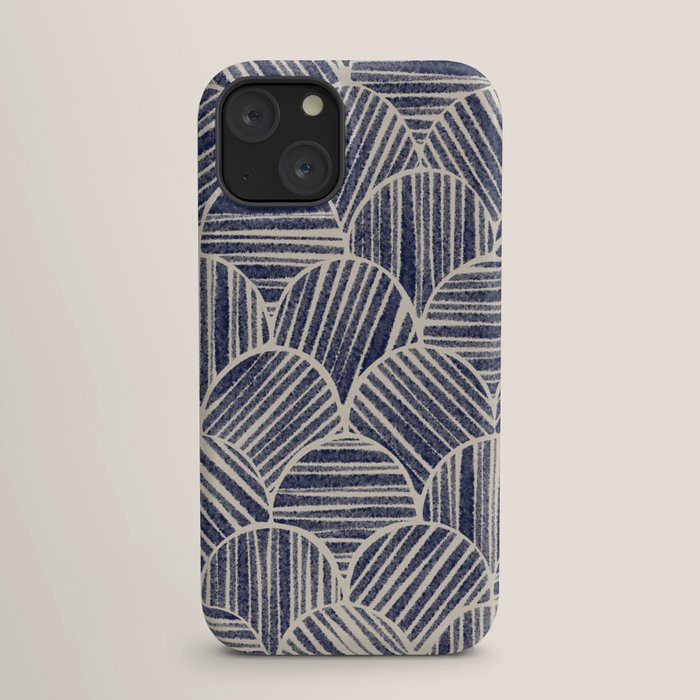 Navy Blue Striped Pattern #2 iPhone Case Gallery Image 17