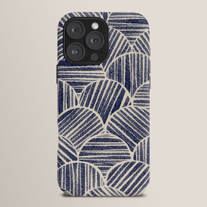 Navy Blue Striped Pattern #2 iPhone Case Gallery Image 16