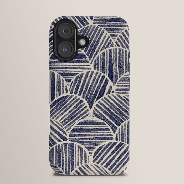 Navy Blue Striped Pattern #2 iPhone Case Gallery Image 13
